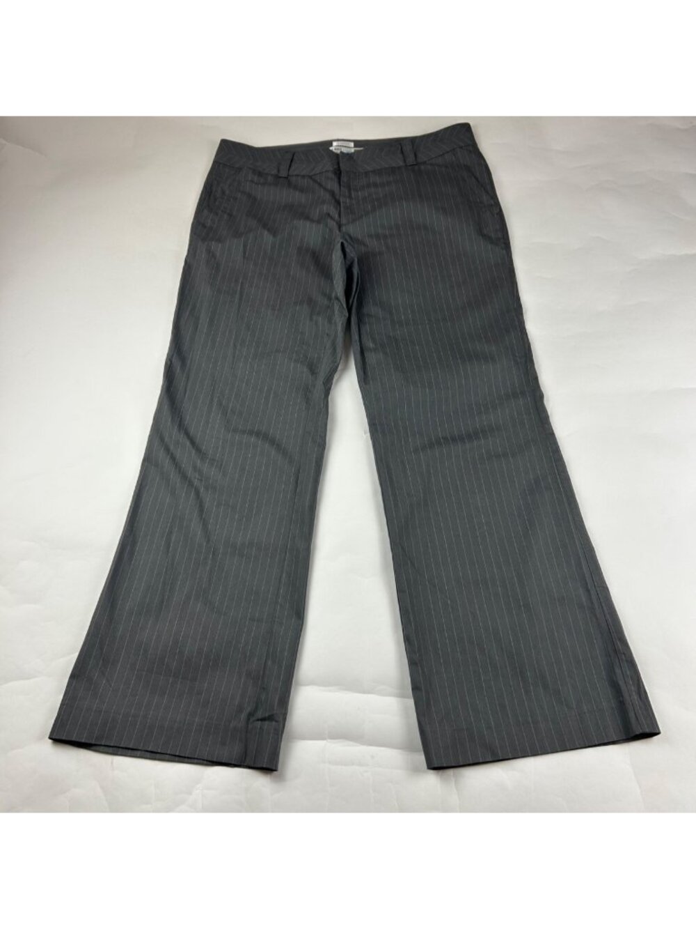 Old Navy Vintage Charcoal Pinstripe Wide Leg Trouser 14